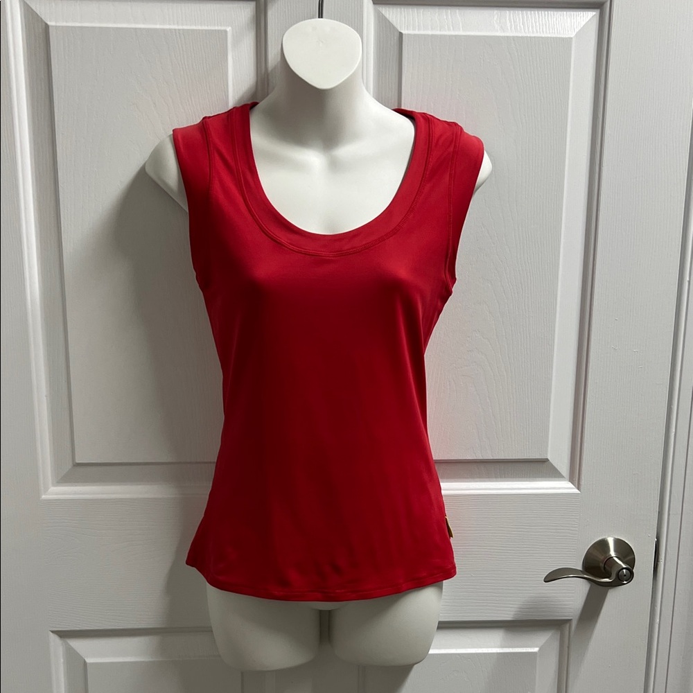 PURE LIME Vibrant Red Women's Sleeveless Tank Top Size S